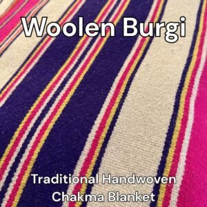 Traditional Handwoven Woolen Burgi | Artisanal Chakma Quilt | 56in x 82in